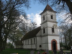 Wierzno Wielkie. Kościół. Fot. Leinad. Źródło: Wikipedia [12.11.2013]