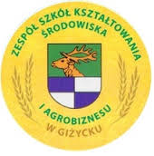 Logo Zespołu Szkół, źródło: ZSKSIA w Giżycku, 01.07.2014.