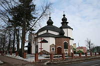Cerkiew parafialna.Źródło: www.grekokatolicy-baniemazurskie.pl [24.12.2013]