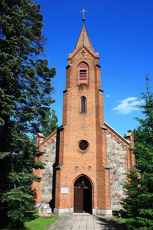Kościół ewangelicko-augsburski pw. św. Krzyża w Nidzicy. Fot. Dawid Galus. Źródło: Commons Wikimedia