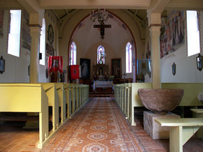Wnętrze kościoła w Świętym Gaju. © Stanisław Kuprjaniuk