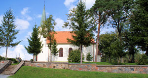 Kościół pw. Matki Boskiej Gietrzwałdzkiej w Zelkach autor: Mieczysław Kalski