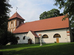 Kościół ewangelicko-augsburski w Sorkwitach. Fot. Piotr Marynowski. Źródło: Commons Wikimedia
