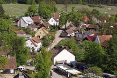 Panorama wsi źródło: OSP Krutyń,12.09.2013.