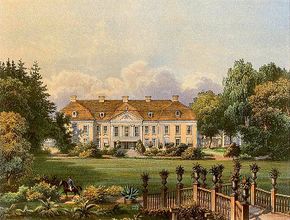 Pałac w Gładyszach, widok z XIX w.