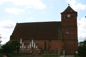Kościół pw. Niepokalanego Serca Najświętszej Marii Panny w Barcianach. Fot. Ralf Lotys. Źródło: Commons Wikimedia