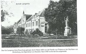 Pałac w Łęgowie. Początek XX wieku.Źródło: www.legowo.pl