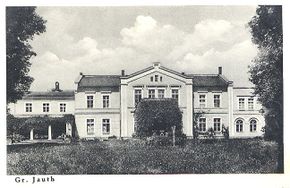 Pałac w Jawtach Wielkich przed II wojną światową. Źródło: www.aefl.de