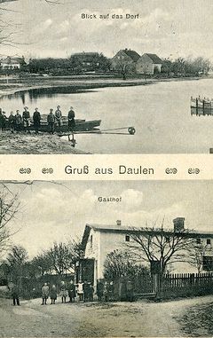 Przedwojenne pocztówki z Dołu. Źródło: www.aefl.de