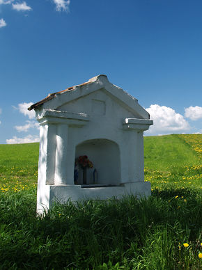 Kapliczka przydrożna w Żardenikach. © Stanisław Kuprjaniuk