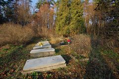 Cmentarz we wsi Borowe.Fot. Mieczysław Kalski