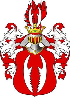 Herb rodu Luzjańskich.Źródło: Wikipedia