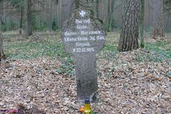 Mogiła na cmentarzu wojennym w Końcewie.Fot. Remes. Źródło: www.rowery.olsztyn.pl [09.09.2014]