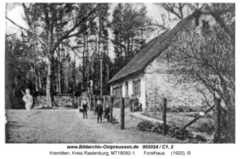 Leśniczówka w Krzemitach w 1920 roku.Źródło: www.bildarchiv-ostpreussen.de