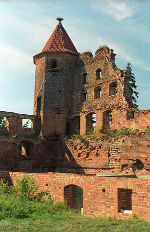 Ruiny zamku w Szymbarku.Fot. Jerzy Strzelecki. Źródło: Commons Wikimedia