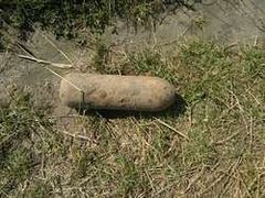 Pocisk z II wojny światowej - znaleziony na polu przy miejscowości Zembrzus-Mokry Grunt Strona Nidzicy [12.09.2013]
