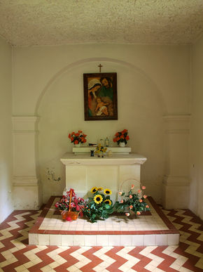 Wnętrze kaplicy Matki Bożej w Pieniężnie. © Stanisław Kuprjaniuk
