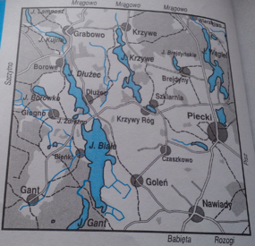 lokalizacja jeziora na mapie okolicy