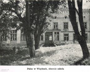 Więcki. Pałac w latach 60.-70. XX wieku Polska na Fotografii [12.11.2013]