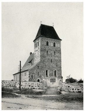 Kościół w Kalinowie w 1925 roku.Źródło: www.rowery.olsztyn.pl [22.07.2014]