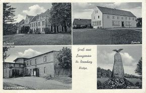 Łęgowo na pocztówce. 1939 r.Źródło: www.aefl.de