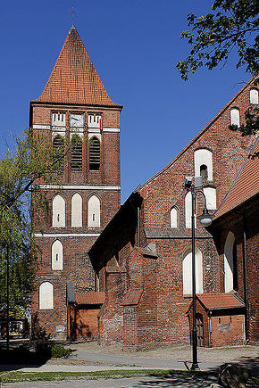 Kościół pw. św. Bartłomieja w Pasłęku.Źródło: www.sanktuariapolskie.info