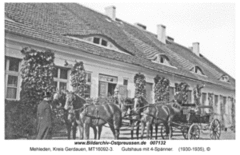 Dwór w Melejdach w okresie międzywojennym.Źródło: www.bildarchiv-ostpreussen.de