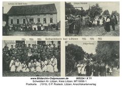 Świdry na pocztówce z 1919 roku.Źródło: http://www.bildarchiv-ostpreussen.de/