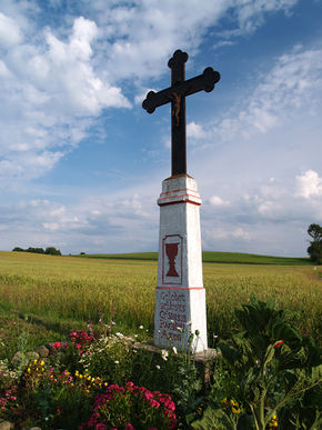 Krzyż żeliwny w Różancu. © Stanisław Kuprjaniuk