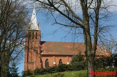 Neogotycki kościół pw. św. Katarzyny w Brąswałdzie