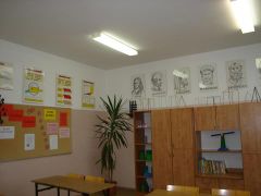 Sala lekcyjna w Szkole Podstawowej w Żabinach http://spzabiny.edupage.org/, 5.12.2013.