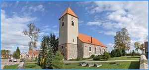 Kościół pw. Matki Boskiej Szkaplerznej w Świętajnie Źródło: Stowarzyszenie Agroturystyczne Mazurska Kraina