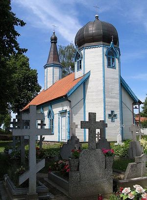 Cerkiew pw. Zaśnięcia Zaśnięcia Matki Bożej w Wojnowie. Fot. Piotr Tysarczyk. Źródło: Commons Wikimedia