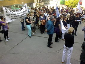 Protest pielęgniarek w Szczytnie, źródło: szczyno.wm.pl [04.08.2014]