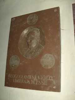 Wojciech Turowski - tablica pamiątkowa umieszczona w Sząbruku