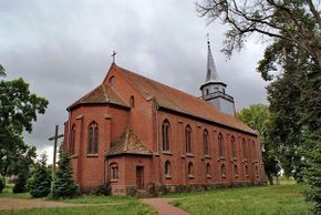 Neogotycki kościół z 1877 roku Źródło: Moje Mazury [27.10.2013]