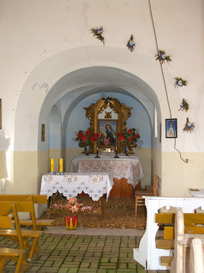 Wnętrze kaplicy w Robawach. © Stanisław Kuprjaniuk